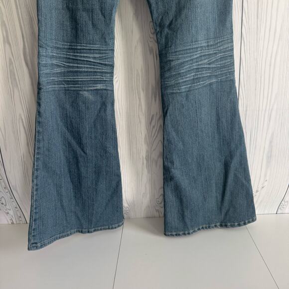 Vtg Y2K Deadstock Dollhouse Jeans Low Rise Boot Flare Boho Hippie Indie Size 9 - Picture 7 of 9